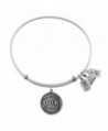 Wind & Fire Outer Banks Silver Finish Charm Bangle - CA12CDTDPKJ