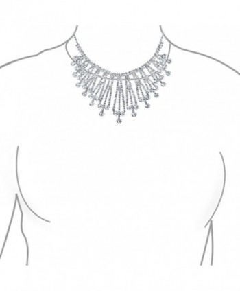 Bling Jewelry Bridal Crystal Necklace in Women's Choker Necklaces