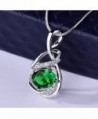 GUICX Emerald Zirconia Necklaces Pendant in Women's Pendants