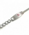 MyIDDr Pre Engraved Customized Pacemaker Bracelet in Women's ID Bracelets