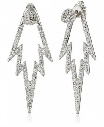 CC Skye The Crystal Pop Double Sided Drop Earrings - Silver - C91282QFWW1