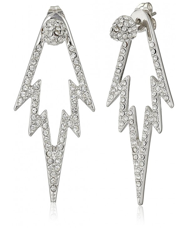 CC Skye The Crystal Pop Double Sided Drop Earrings - Silver - C91282QFWW1