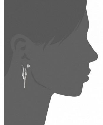 CC Crystal Silver Double Earrings