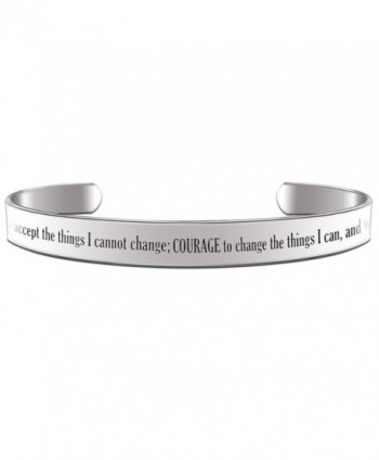 God Grant Me the Serenity to Accept the Things I can not Change Prayer Cuff Bracelet - CO12O9AY38V