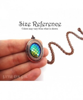 Small silver Dragon Locket Necklace in Women's Lockets