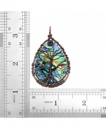 Necklace Wrapped Pendant Gemstone Jewelry in Women's Pendants