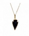 Fashion Women Diamond Gemstone Necklace Crystal Handmade Pendant Necklace Jewelry Stainless Steel Chain - Black - CR1873HMXOK