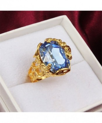 Vintage Blue Crystal Engagement Cocktail