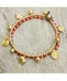 NOVICA Quartz Beaded Anklet Golden in Women's Anklets