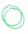 IDB Stainless Steel Hoop Earrings - Lawn Green - CP1803RZLEA