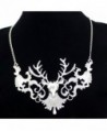 Victorian Filigree Christmas Reindeer Necklace