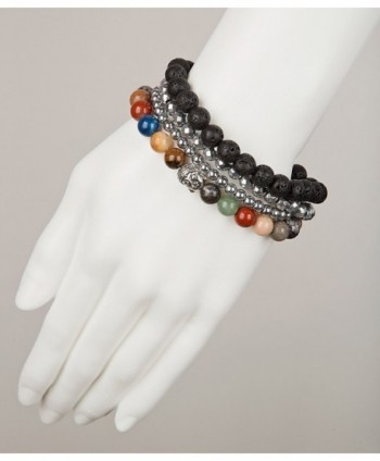 Buddha Bracelets Hematite SPUNKYsoul Collection