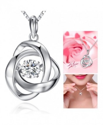 Pendant Necklace Sterling Romantic Charming - C412I2P4LFL