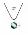 Galaxy Cosmic Pendant Necklace Leather
