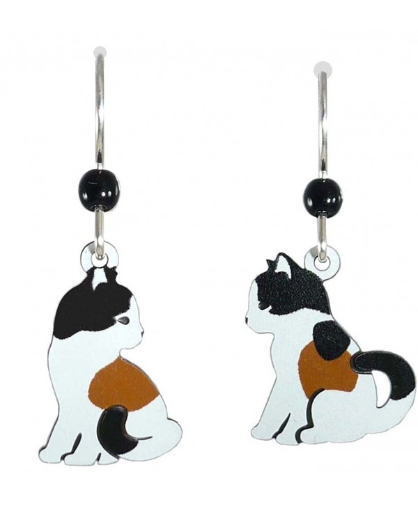 Sienna Sky Pair of Calico Cats Facing Each Other Earrings 1403 - C911CUIZS3L