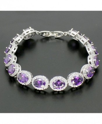 Ladies Bracelet Amethyst Citrine Peridot in Women's Charms & Charm Bracelets