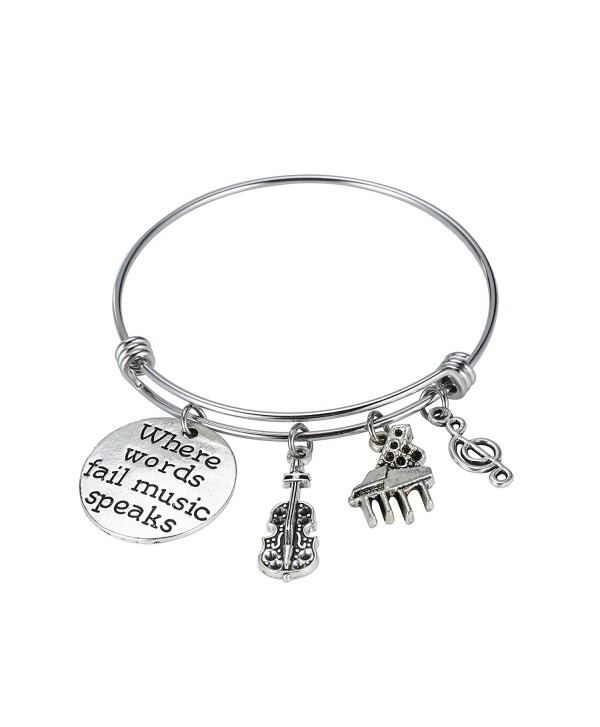 Music Jewelry Music Bracelet Music Teacher Charm Bracelet Music Teacher Bracelet - Bracelet - CN1879IT6XE