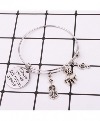 Music Jewelry Bracelet Teacher Charm in Women's Bangle Bracelets