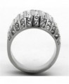 Round Crystal Stainless Fashion Womens in Women's Band Rings