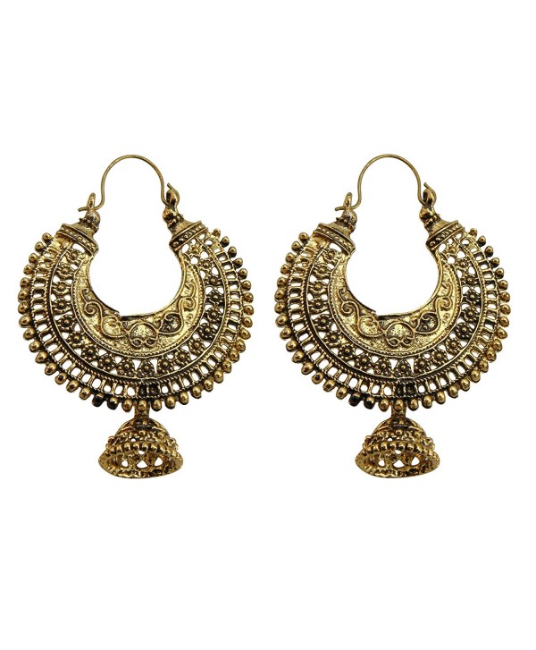 Jwellmart Oxidized Golden Tribal Bohemian Fashion Earrings for Women and Girls - CP12E60YQ3D