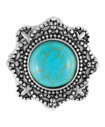 Ginger Snaps Pippa Turquoise SN29-36 (Standard Size) Interchangeable Jewelry Accessories - CC12OBWSZ7J
