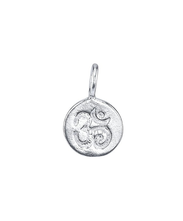 Om Sanskrit Symbol Charm - 925 Sterling Silver - 925 Sterling Silver - CB188TI4ELM