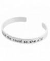 Inspirational Silver Cuff Bracelet Motivational in Women's Charms & Charm Bracelets
