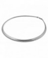 316l Stainless Steel 6 mm Omega Silver Flat Dome Chain Necklace Size 18"in (Also Available 16" Length) - C7118QBUHIR