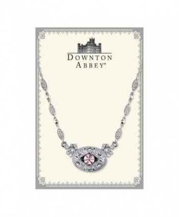 Downton Abbey Silver Tone Amethyst Necklace