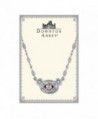 Downton Abbey Silver Tone Amethyst Necklace