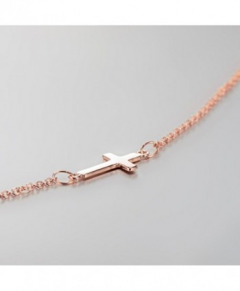 Sterling Silver Small Sideways Necklace in Women's Pendants