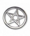 Gothic Pentacle Jacket or Hat Pin Polished Silver Finish Pewter - CS11FATYVQL