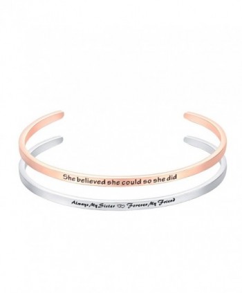 Bracelet Engraved Forever believed Inspirational - B - CI186XS4CNE