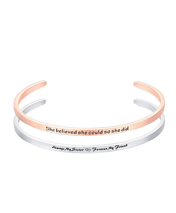 Bracelet Engraved Forever believed Inspirational - B - CI186XS4CNE