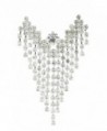 Large Chandelier Floating Angel Rhinestone Brooch Pin with Clear Crystals - CH11HTB5OIN