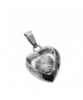 R H Jewelry Stainless Pendant Necklace in Women's Pendants