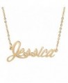 AOLO Letter Words Charactors Name Charm Necklace- Jessica - CL11V894G6N