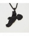 Black Gothic Pewter Pendant Necklace