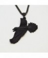 Black Gothic Pewter Pendant Necklace