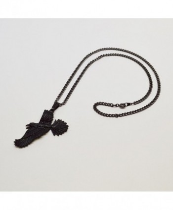 Black Gothic Pewter Pendant Necklace in Women's Pendants