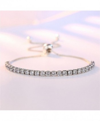 Adjustable Bracelet Zirconia Slider Tennis