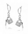 Bling Jewelry Crystal Earrings Rhodium