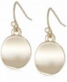 Kenneth Cole New York Shiny Earrings Small Circle Drop Earrings - Shiny Gold - CM11B280NVH