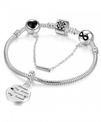 Bracelets Engraved Forever Friendship Jewelry