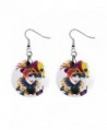 Mardi Gras Jester 9 Dangle Button Earrings Jewelry 13534581 - CR116WTPW5X