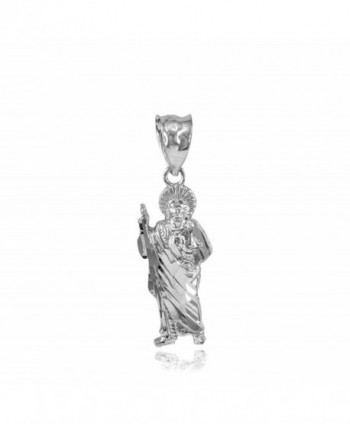 925 Sterling Silver Saint Jude Charm Pendant - CO129G2LICN