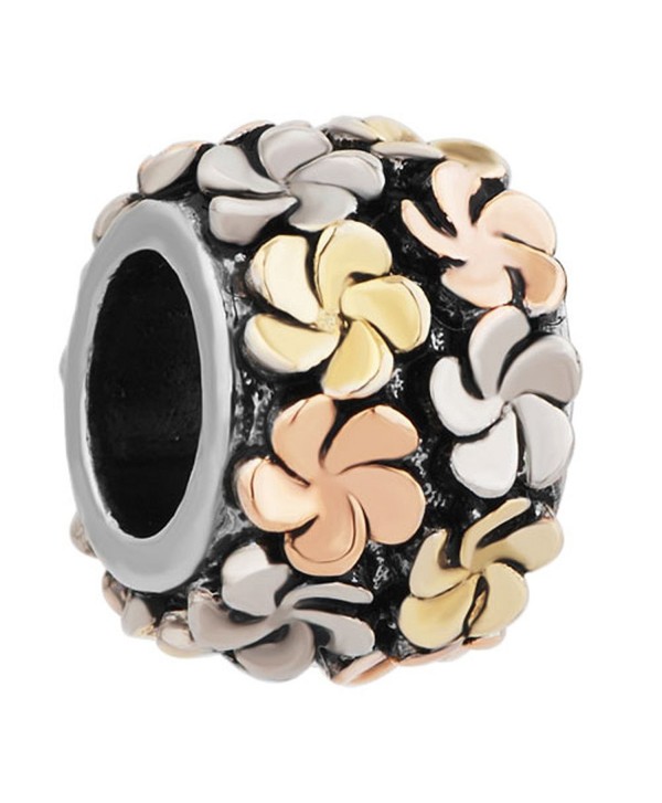 CharmSStory Hawaii Flower Charm Beads For Charm Bracelets - C61832CG4WS