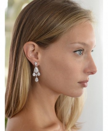 Mariell Chandelier Bridal Wedding Earrings