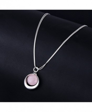 Quartz Necklace Layered Gemstone Valentines in Women's Pendants