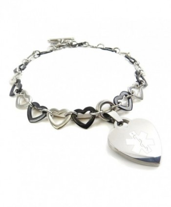 Engraved & Customized Women's Epilepsy Toggle Medical Charm Bracelet ...